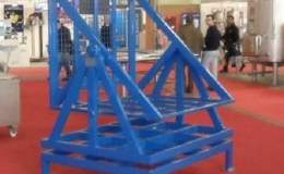 VOLTEADORES GIM Talleres Mecánicos Jimeno S.L fue reconocido con su Volteador automático para Pallet, en el Concurso de Novedades Técnicas Enomaq-Oleomaq 2017  VOLTEADOR JAULONES MANUAL GIM 1
